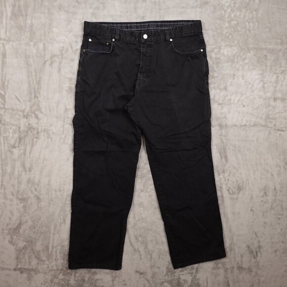 Ermenegildo Zegna jeans relaxed straight men's 40 black